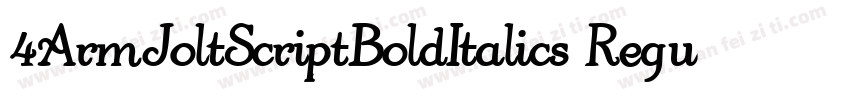 4ArmJoltScriptBoldItalics Regular字体转换